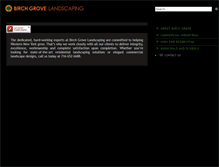 Tablet Screenshot of birchgrovelandscaping.com